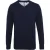 Asquith & Fox Herenkatoenrijke V-hals trui (Franse marine)