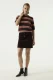 Bruine corduroy rok