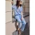 Street One Studio Dames Blouse met V-hals en bloemenpatroon in Blauw