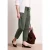 Street One Dames Broek met taps toelopende pijpen van keperstof in Groen