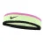 Nike Swoosh Kleurblok Hoofdband (Volt/Roze/Zwart)
