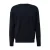 s.Oliver Big Size katoenen regular fit gebreide trui – blauwzwart
