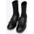 Wittchen Dames Leren Chelsea Boots met Gesp Zwart Natuurlijk Leer