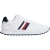 Tommy Hilfiger Heren Eva Stripe Leren Trainers (Wit)