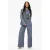 NIKKIE wide leg regular waist broek blauw