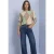 Shirt met lange mouwen, col en patroon
