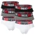 DIESEL Slip  grijs gemêleerd / rood / zwart / wit