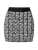 Misspap Rok  zwart / wit