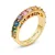 Kurt Geiger ring Be Kind met strass goudkleurig