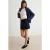 TRENDYOLMİLLA Dames Donkerblauw Effen Normale taille Shorts Bermuda’s