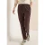Cecil Dames Mid Waist Slim Legs broek in casual fit in Bruin