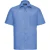 Russell Collection Heren Poplin Easy-Care overhemd met korte mouwen (Bedrijfsblauw)