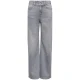 KIDS ONLY GIRL KOGCOBAIN wide leg jeans met strass-steentjes – grijs