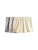 The Set Broek  lichtgeel / grijs / pastelroze