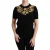 Dolce & Gabbana Zwarte Kasjmier Gouden Bloemen Trui Top