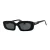 Off White Dames/Dames Renton Zonnebril met Montuur (Zwart)