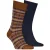 Tommy Hilfiger Sokken met patroon voor heren (Set van 2) (Marine / Bruin)