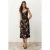 Damesjurken met bloemenprint, midi-lengte, spaghettibandjes, casual, normale pasvorm