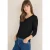 Cecil Dames Basic shirt met rimpels in Zwart
