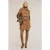 Motivi Mixed Wool Cloth Coat With Inserts Brown