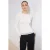 TRENDYOLMİLLA Dames Ecru Effen Lang Getailleerd Blouses