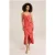 We Fashion Dress Mid Length Coral Pink