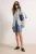 TRENDYOLMİLLA Dames Turquoise Effen Lang Oversized Overhemden