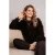 &Co Woman vest met franjes en wol – bruin