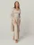 YOU LOOK PERFECT Huispak ‘LOUNGEWEAR SET  – Cardigan Blossom & Top Blossom & Pants Bailey’  beige