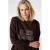 MS Mode sweatjurk donkerbruin