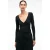 Slim fit wikkelblouse met V-hals