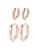 Hey Happiness Oorbellen ‘Balance Duo’  rose-goud