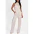 NIKKIE viscose jacquard jumpsuit – ecru