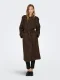 Only Onldear-trillion Long Belt Coat Pnt Noos Winterjassen Chocolate Brown