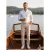 Tailor Stash heren chino stone white lengte 34