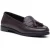 Hush Puppies Connie Leren Dames Chocolade Instappers