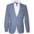 Carter & Davis – Casual colbert – Heren – 52 – Blauw – Polyester – 2628-1428