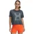Under Armour Run 96 hardloop-T-shirt voor dames, met relaxte pasvorm (Zwart)