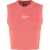Malelions Women Signature Crop Top | Coral