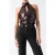 GUESS Misty Halter Neck Sl Sequins Regal Plum M