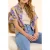 ICode Mauve Short-sleeved Shirt With Parrot Print Parma