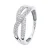 Ring Diamonds 0.080 Cts Rush Volume White Gold