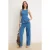 TRENDYOLMİLLA Dames Blauw Effen Wijde pijp Hoge taille Jeans