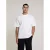 Aeden oversized T-shirt met backprint wit