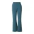 Yest Curve travelstof high waist flared broek petrol