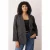 Trendyol Curve Dames Grijs Effen Lang Oversized Grote maten Blazers