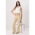 TRENDYOLMİLLA Dames Beige Effen Wijde pijp Hoge taille Jeans