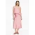 comma – female – Satijnen midirok met elastische tailleband