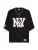 Bershka Shirt  zwart / wit