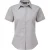 Premier Popeline blouse met korte mouwen / Gewoon werkoverhemd (Zilver)